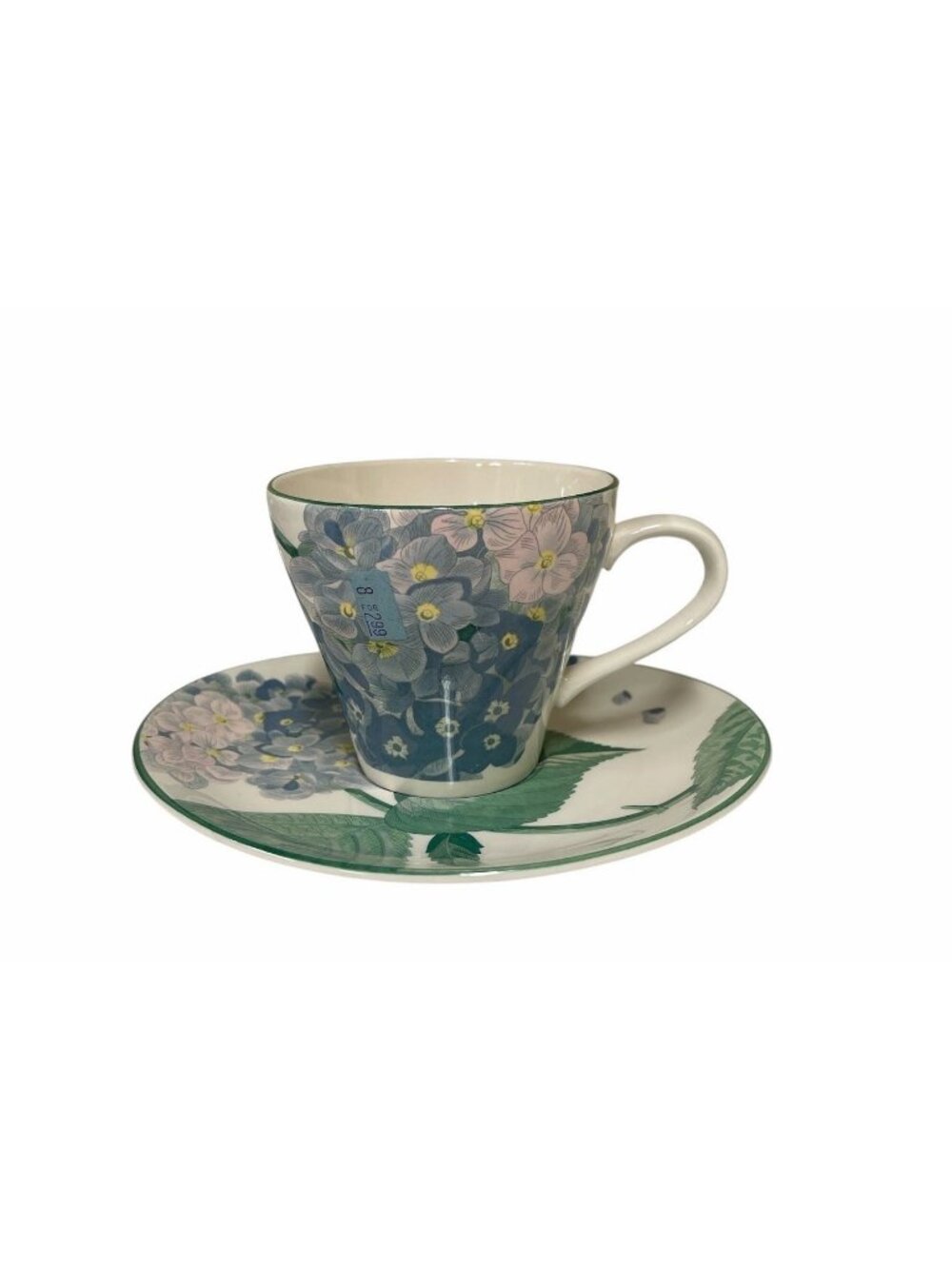 Sango Larry Laslo (Set of 4) Hydrangea Pattern Cup & Saucer Set - Southhanpton